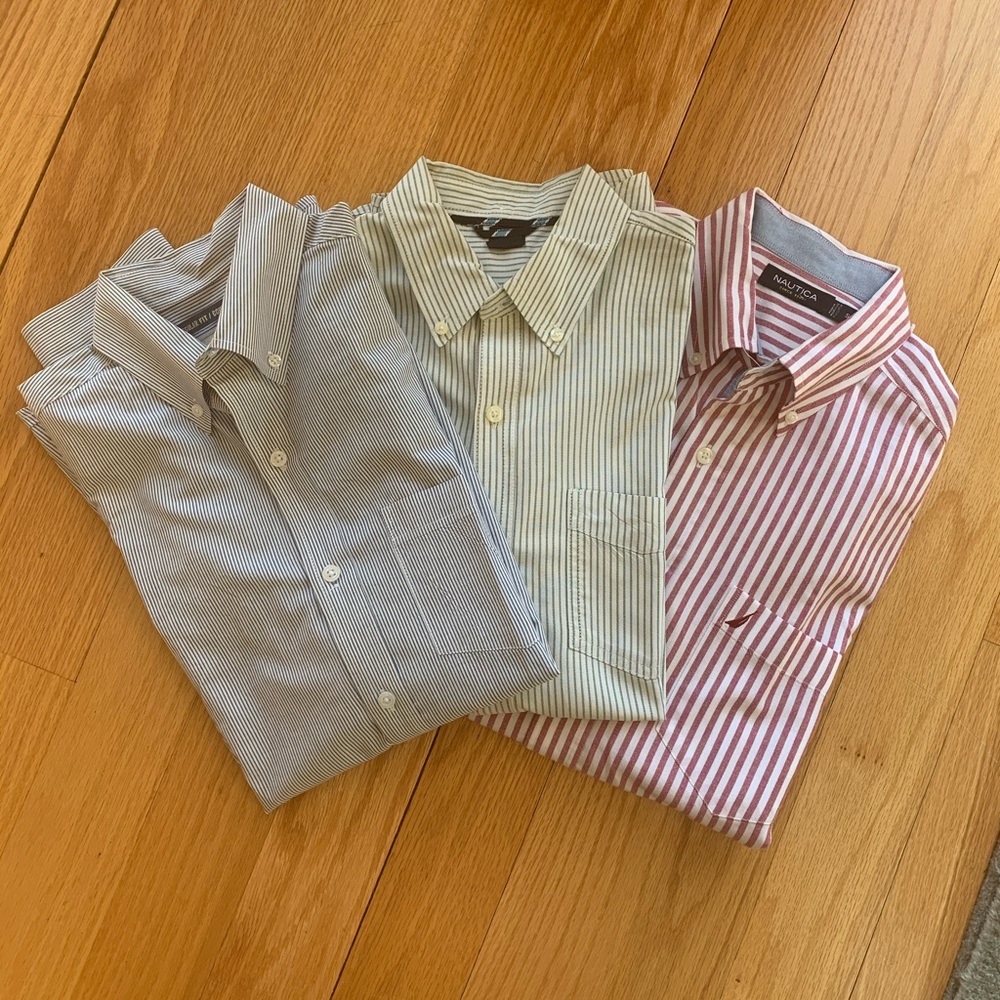 3 men’s shirts  bundle 2 GAP 1 Nautica